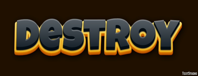 Destroy Text Effect