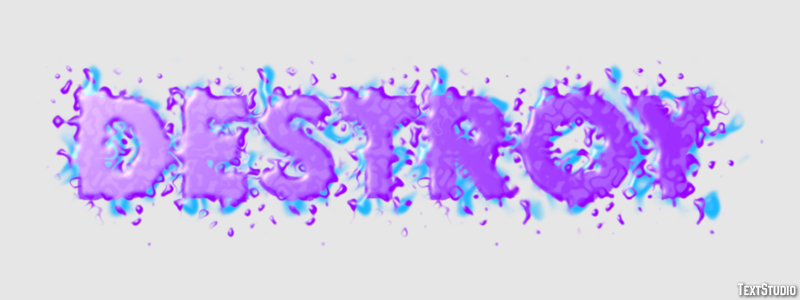 Destroy Text Effect
