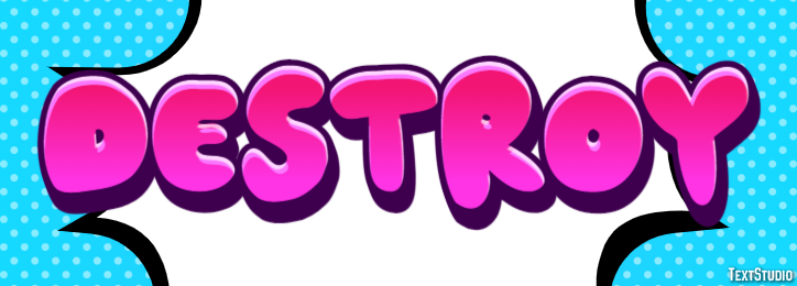 Destroy Text Effect