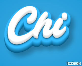 Chi Text Effect
