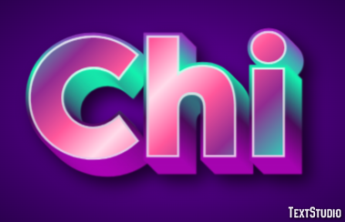 Chi Text Effect