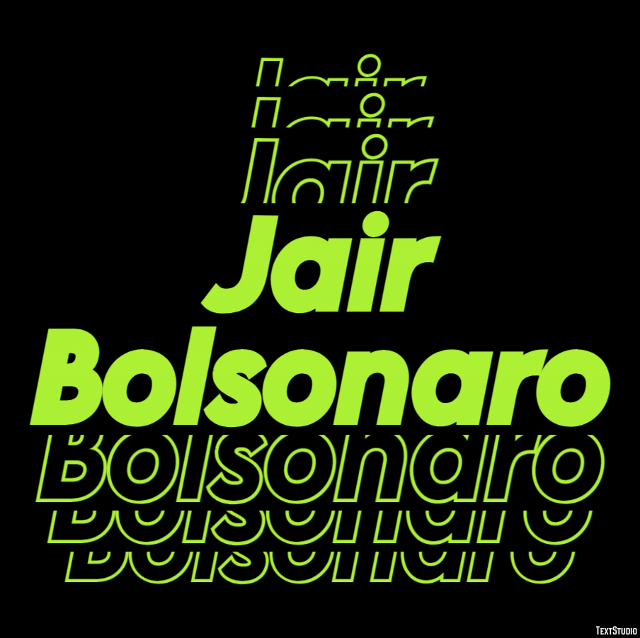 Jair Bolsonaro Text Effect