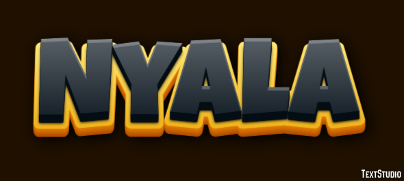 Nyala Effet de texte