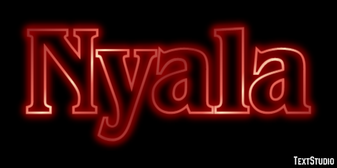 Nyala Texteffekt