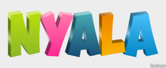Nyala Texteffekt
