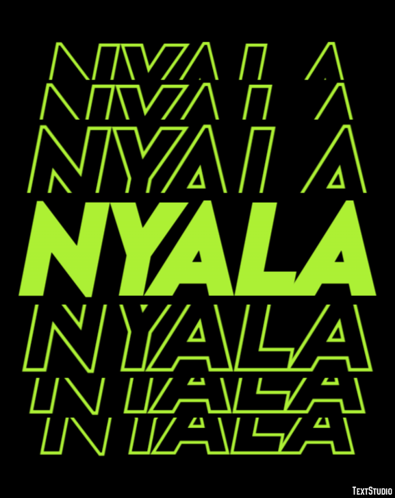 Nyala Texteffekt