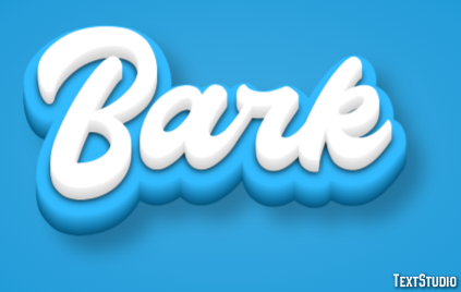 Bark Efekt tekstowy