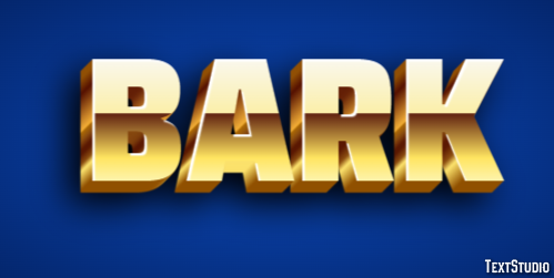 Bark Efekt tekstowy