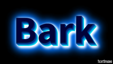 Bark Efekt tekstowy