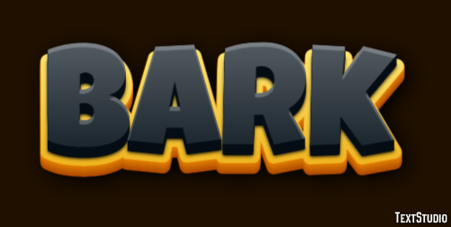Bark Efekt tekstowy