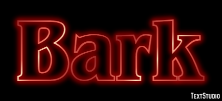 Bark Efekt tekstowy