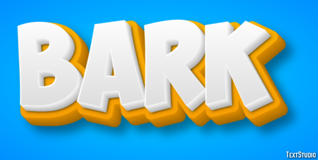 Bark Efekt tekstowy