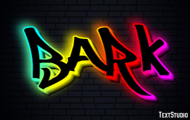 Bark Efekt tekstowy