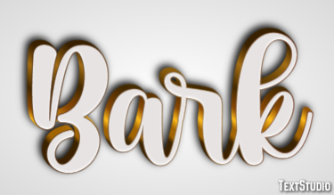 Bark Efekt tekstowy
