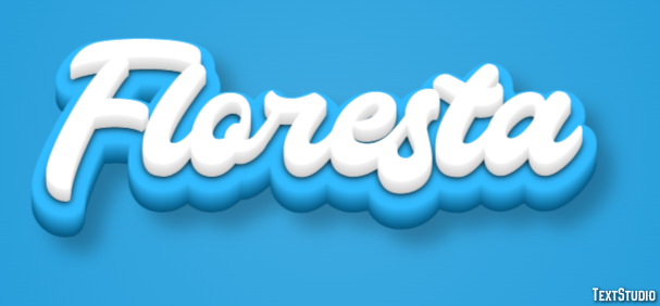 Floresta Efecto de texto