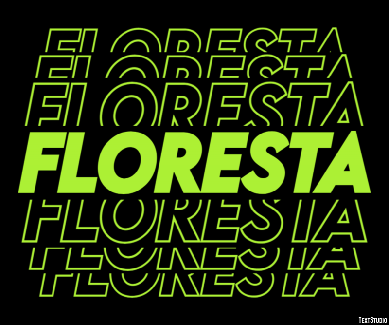 Floresta Efecto de texto