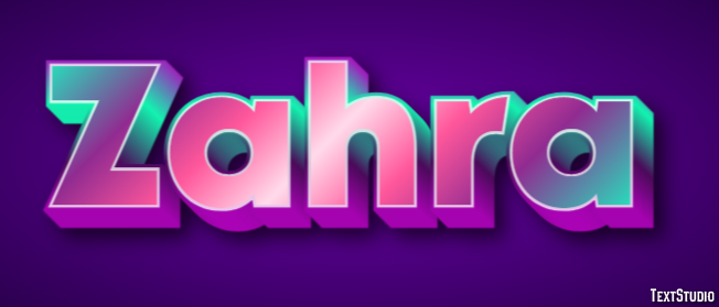 Zahra Text Effect