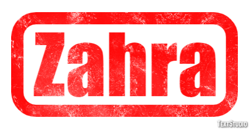 Zahra Efekt tekstowy