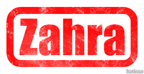 Zahra Text Effect