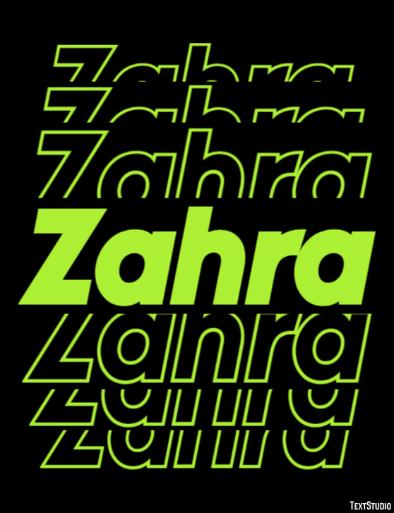 Zahra Efekt tekstowy