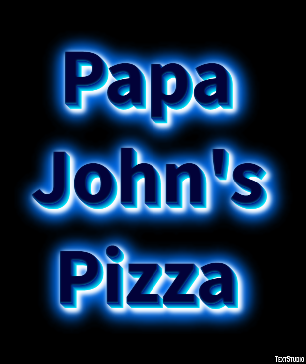 Papa John's Pizza Efecto de Texto