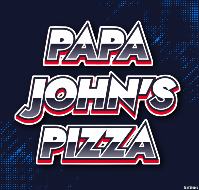 Papa John's Pizza Efecto de Texto