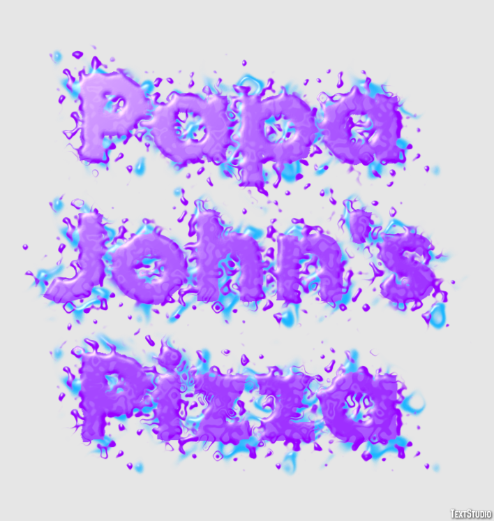 Papa John's Pizza Efecto de Texto