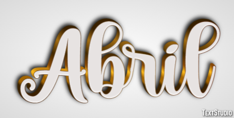 Abril Texteffekt