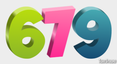 679 Text effect