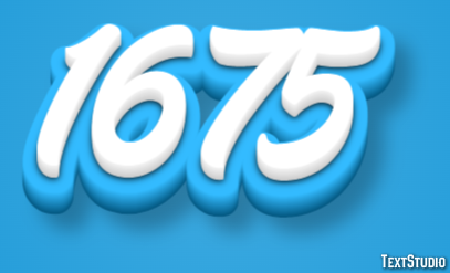 1675 Text Effect