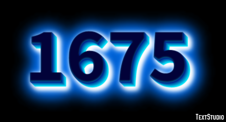 1675 Text Effect