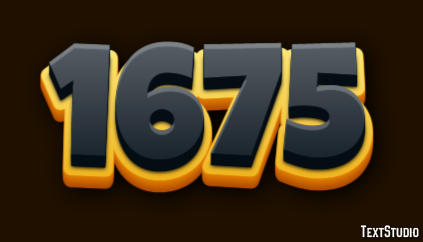 1675 Text Effect