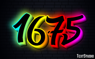 1675 Text Effect