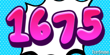 1675 Text Effect