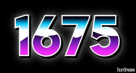 1675 Text Effect