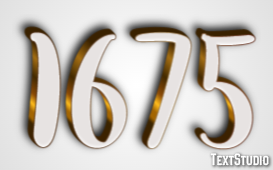 1675 Text Effect