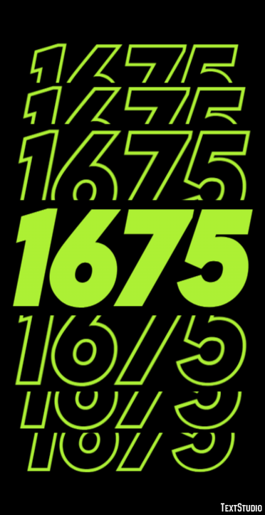 1675 Text Effect
