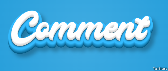Comment Text Effect