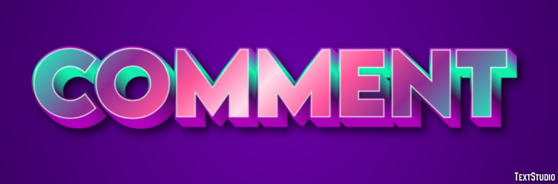 Comment Text Effect
