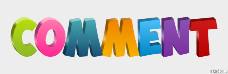 Comment Text Effect