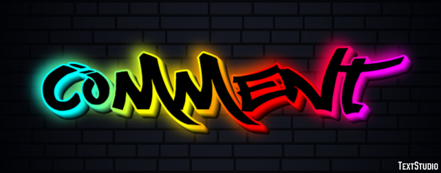 Comment Text Effect
