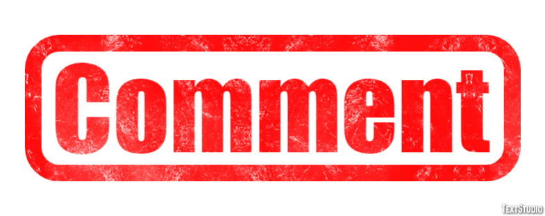 Comment Text Effect