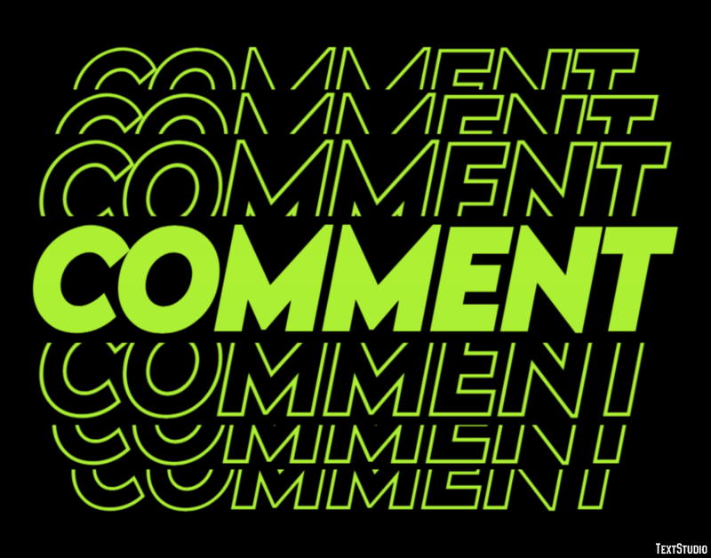 Comment Text Effect
