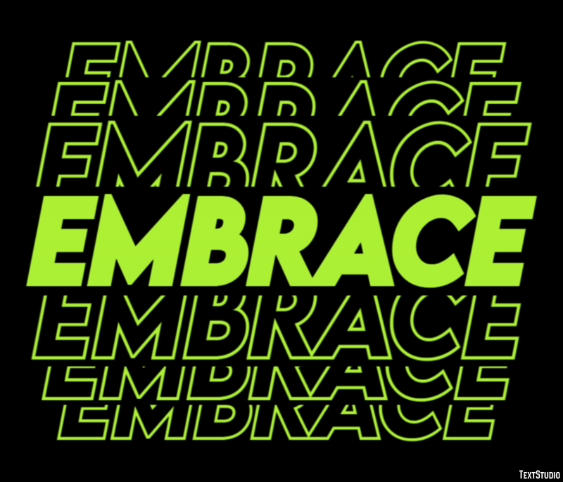 Embrace Efeito de texto