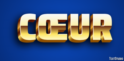 Cœur テキスト効果