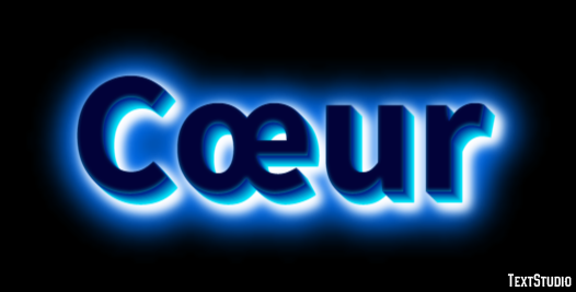 Cœur テキスト効果