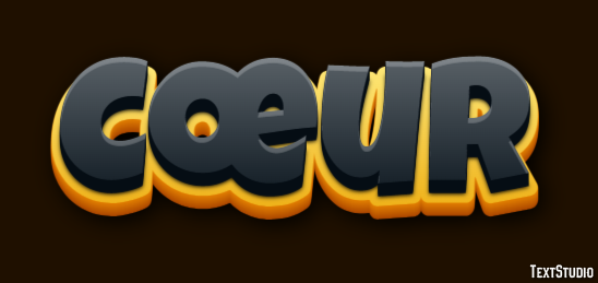 Cœur テキスト効果