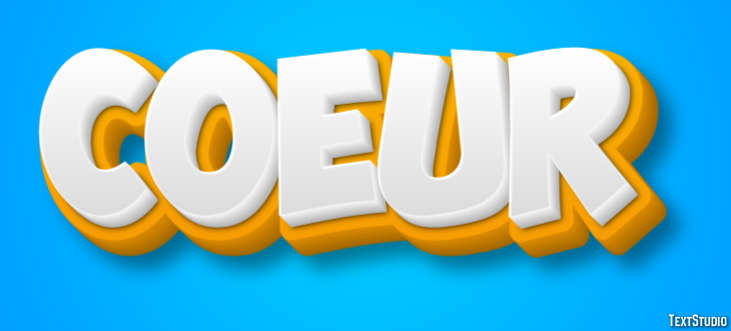 Cœur テキスト効果
