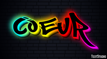 Cœur テキスト効果