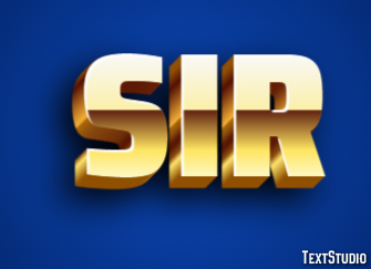 Sir Text Effect